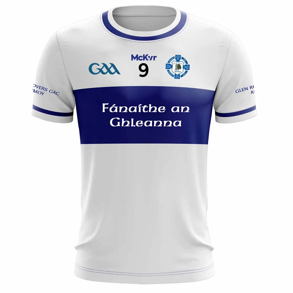 Mc Keever Glen Rovers Armoy Numbered Playing Jersey - Adult - White