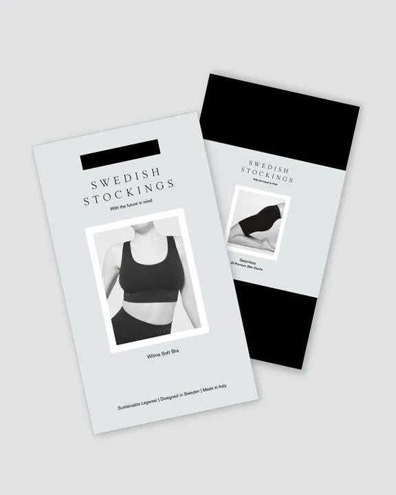 Swedish Stockings Bike Shorts Jill & Soft Bra Wilma Softwear Set Black